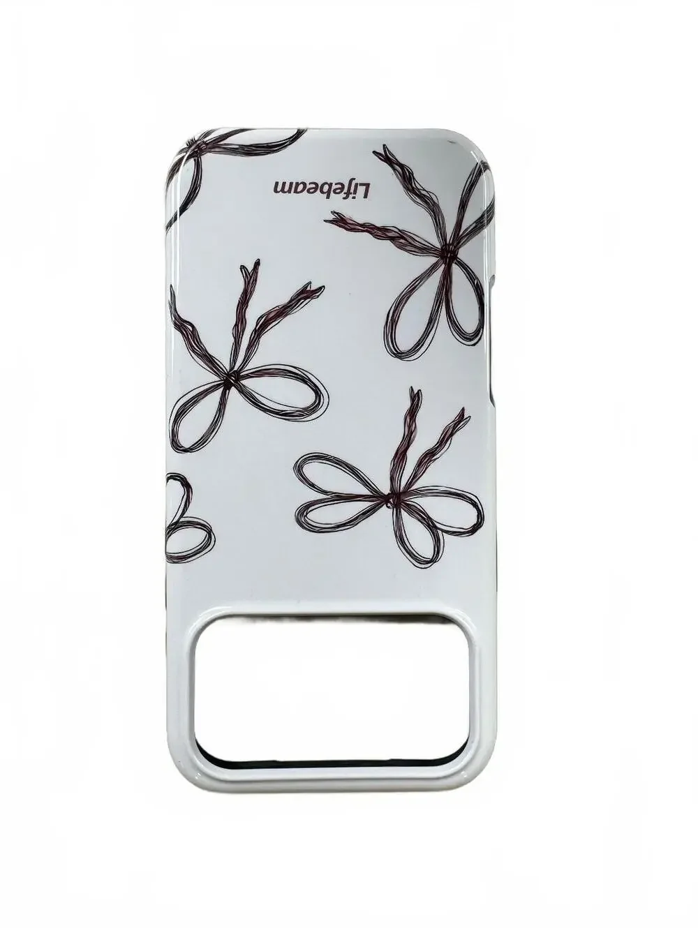 Lifebeam Protective Phone Case with Artistic Bow Design for iPhone 17 Pro max